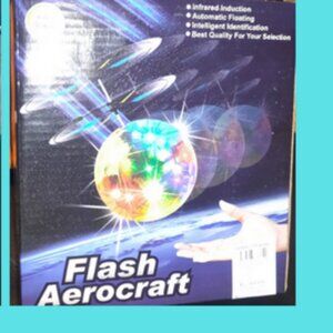 Flash Aerocraft Automatic Foating Flying Colorful Electric Ball Toy New/Boxed
